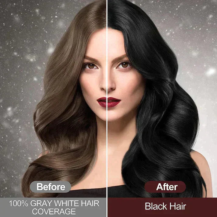 AurumShade | Herbal Nourishing Black Hair Dye Shampoo for Healthy Hair