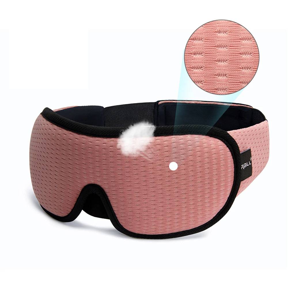 3D Contoured Memory Foam Sleep Mask - Best Eye Mask for Complete Darkness