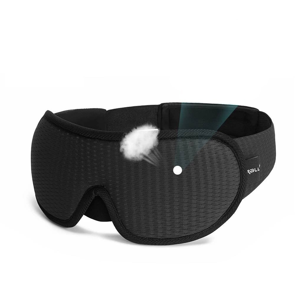 3D Contoured Memory Foam Sleep Mask - Best Eye Mask for Complete Darkness