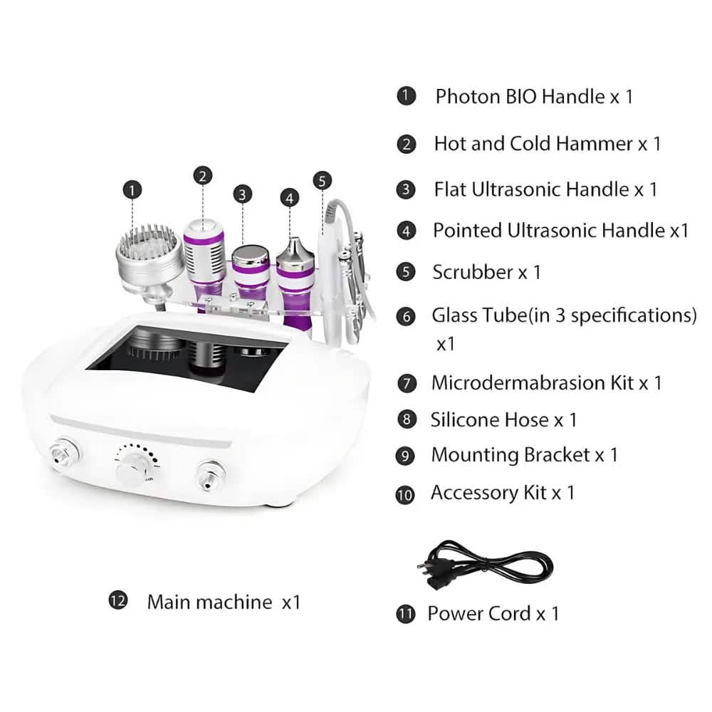 6 In 1 Ultrasonic Diamond Microdermabrasion Machine