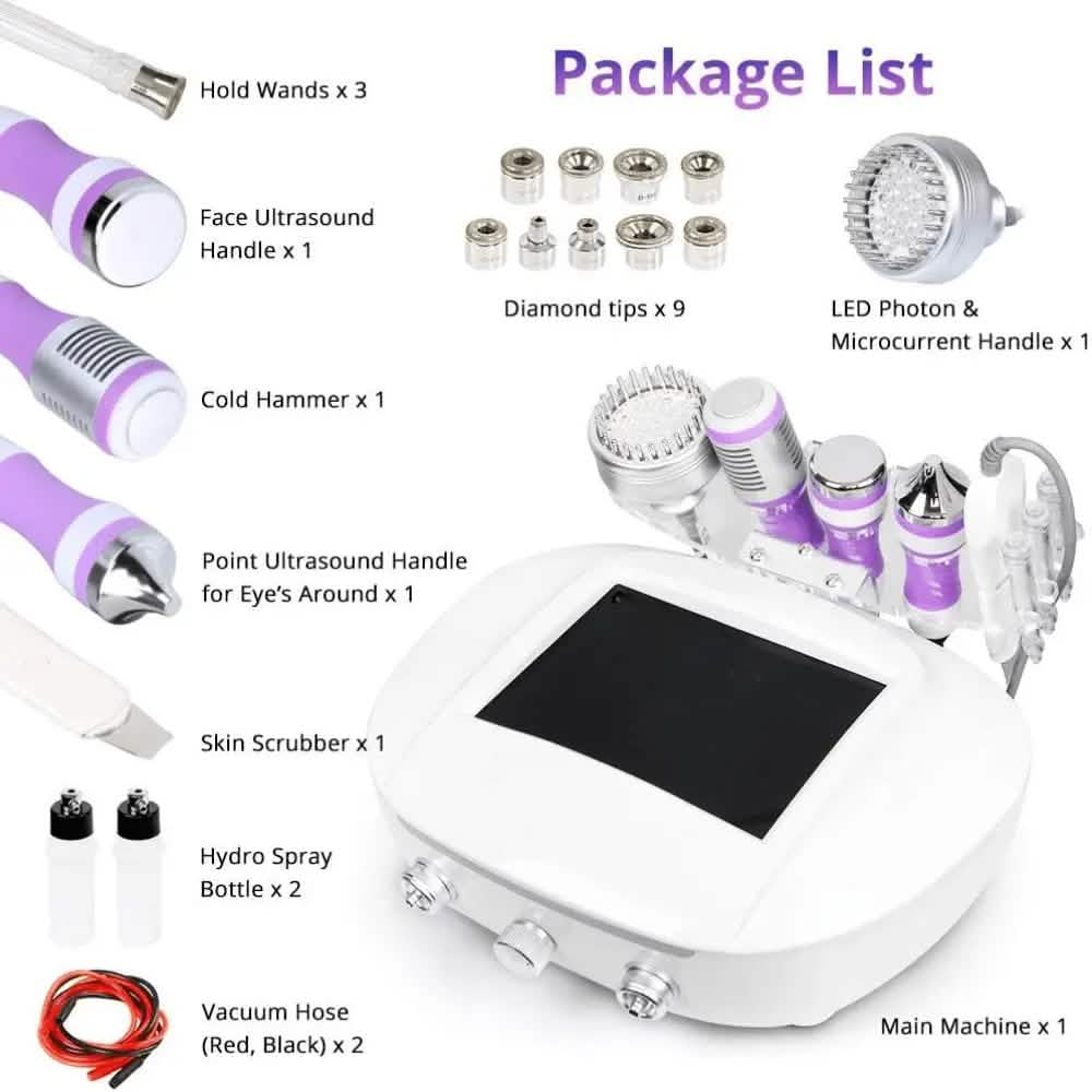 6 In 1 Ultrasonic Diamond Microdermabrasion Machine