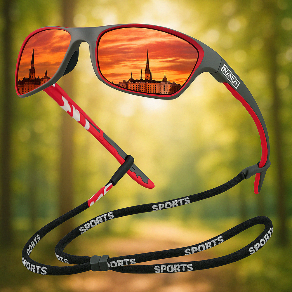 Polarizing Outdoor Sports Sunglasses with UV400 Protection – Lightweight and Stylish Design for Ultimate Eye Comfort