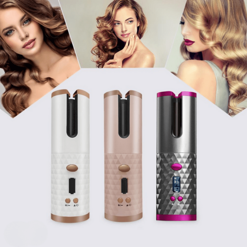 CurlEase | Cordless Hair Curler for Effortless Smooth Curls