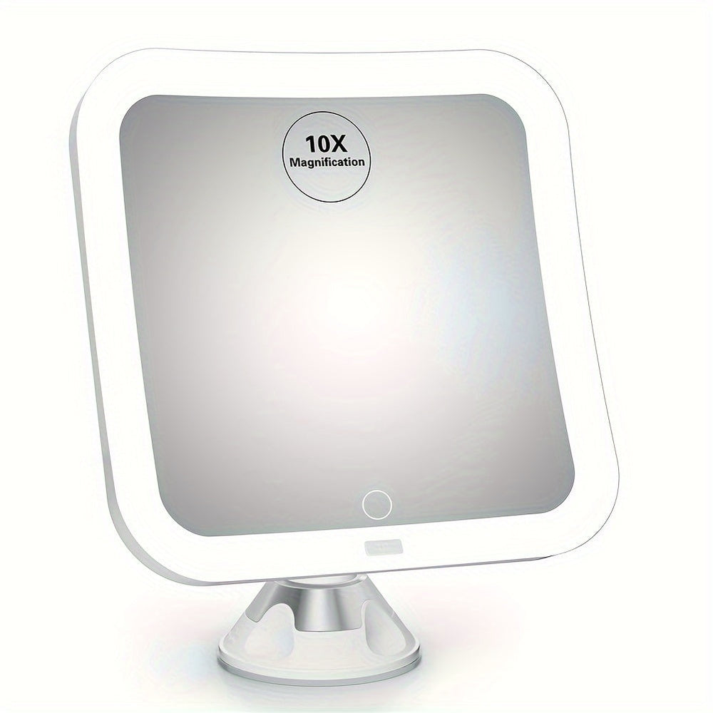 GlowSnap - Makeup Mirror with Touch Control and Suction Cup