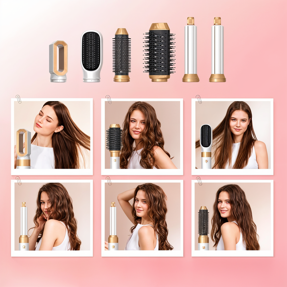 CurlFusion | Innovative Versatile 5-in-1 Hair Dryer with Attachments