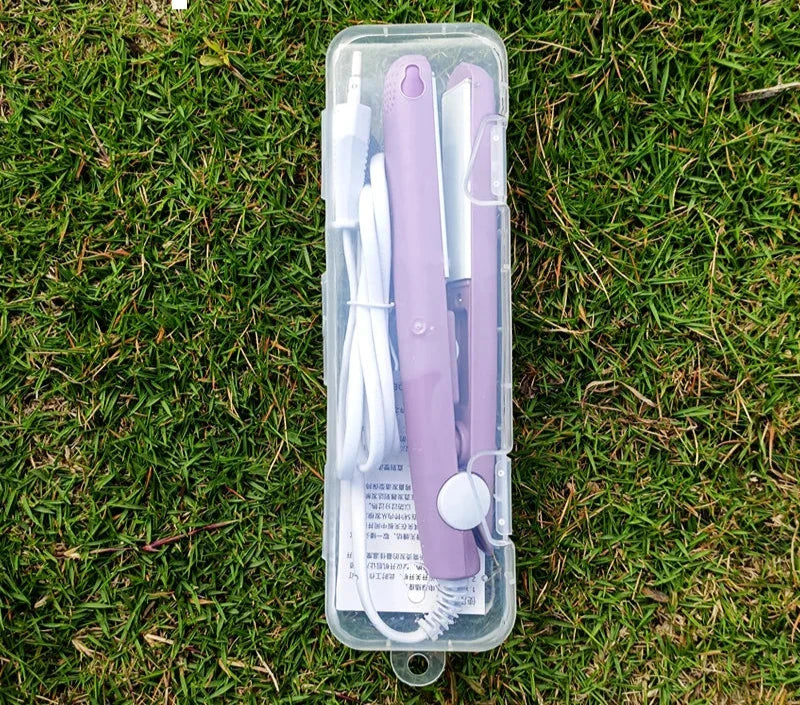 CurlNGo | Mini Hair Styler & Straightener Combo for Quick On-the-Go Styling