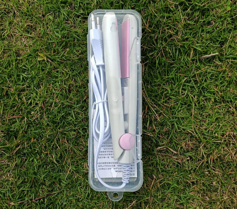 CurlNGo | Mini Hair Styler & Straightener Combo for Quick On-the-Go Styling