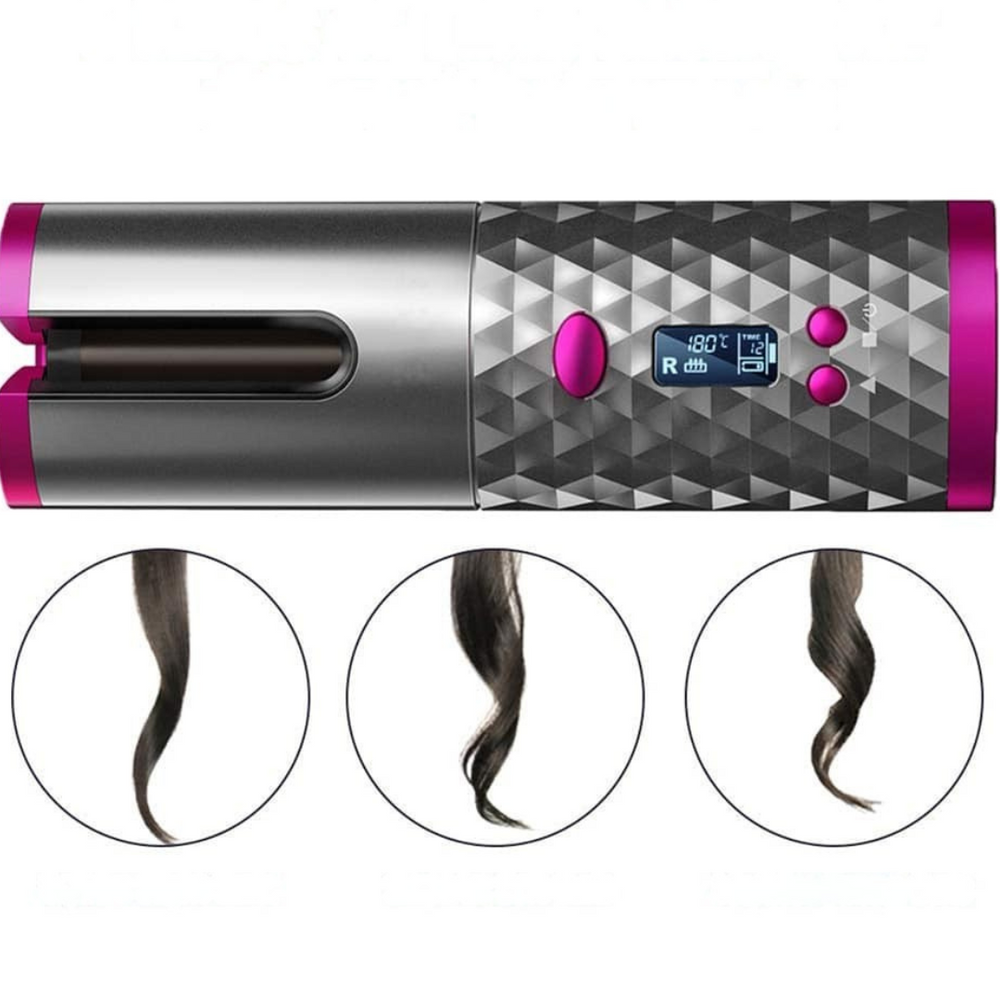 Curlora | Cordless Hair Curler – Ceramic Barrel for Effortless, Long-Lasting Curls