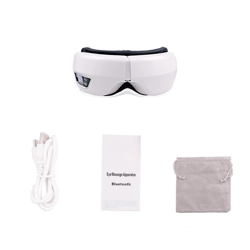 AeroGlow 6D Eye Massager | Air and Heat Therapy with Bluetooth Relaxation Mode