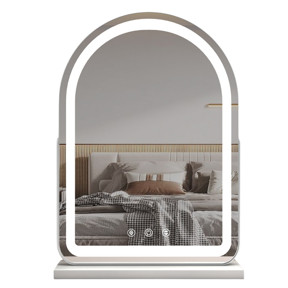 LED Vanity Mirror with Dimmable Lighting for Makeup & Skin Care