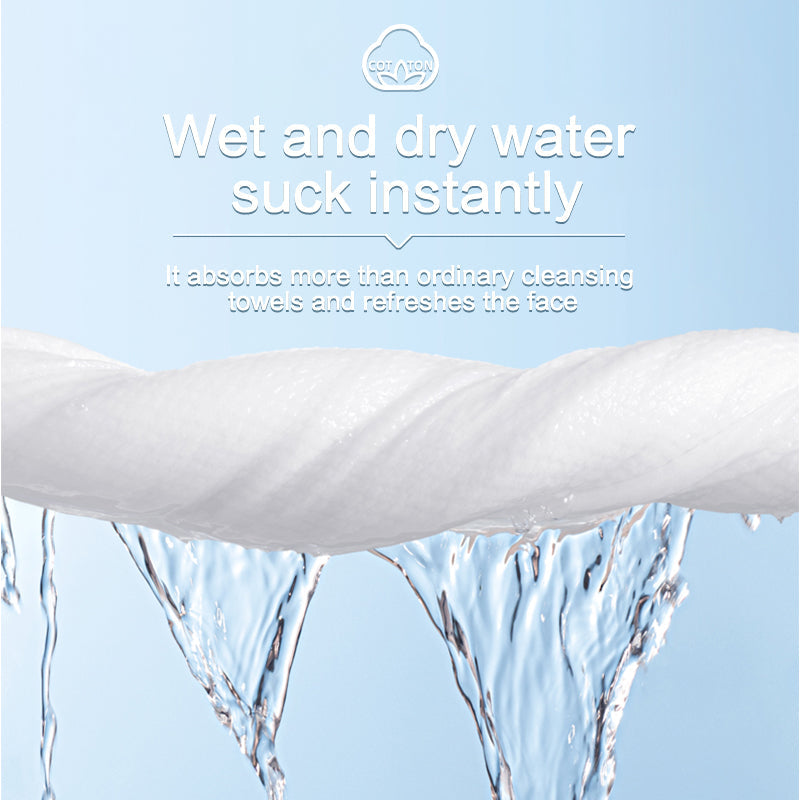 Disposable Extra Fat Face Towel, Ultra-Thick, Skin-Safe, Eco-Friendly(100pcs/bag,20 X 21 cm)