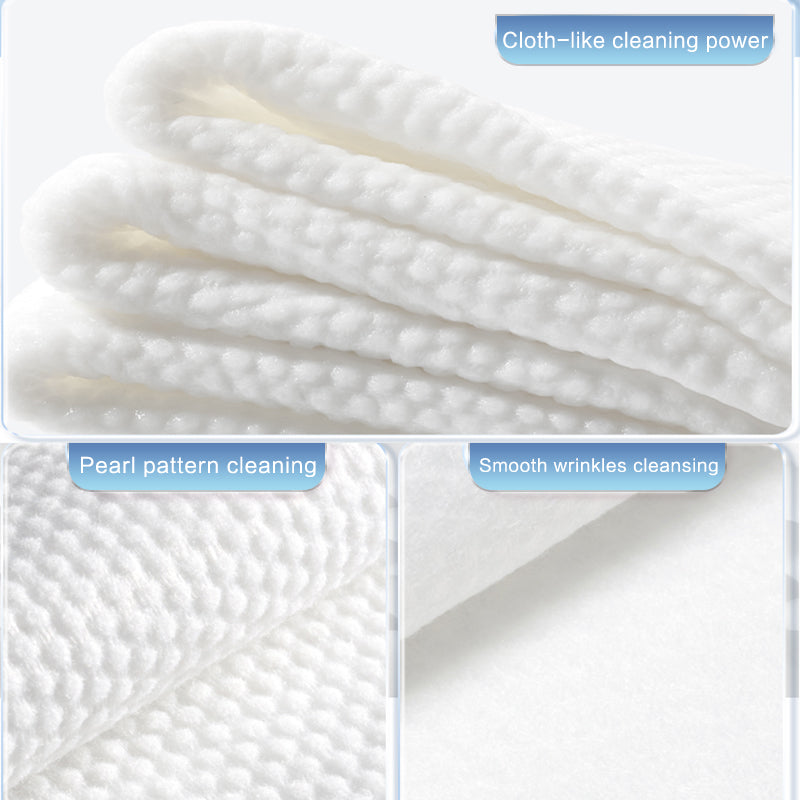Disposable Extra Fat Face Towel, Ultra-Thick, Skin-Safe, Eco-Friendly(100pcs/bag,20 X 21 cm)