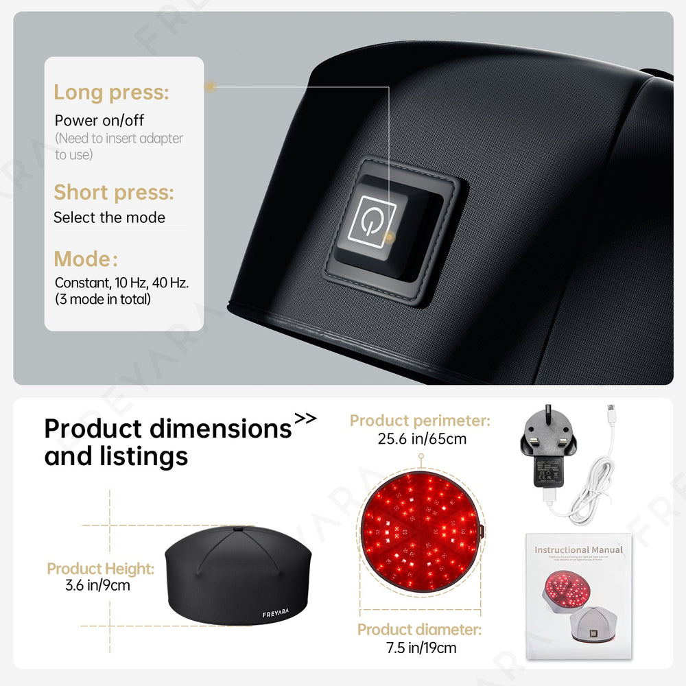 120-LED Light Therapy Cap FDA-Approved Solution for Thicker, Healthier Hair Growth