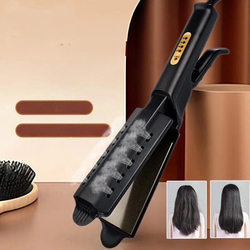 GlamSteam | Steam-Infused Hair Straightener for Frizz-Free Shine