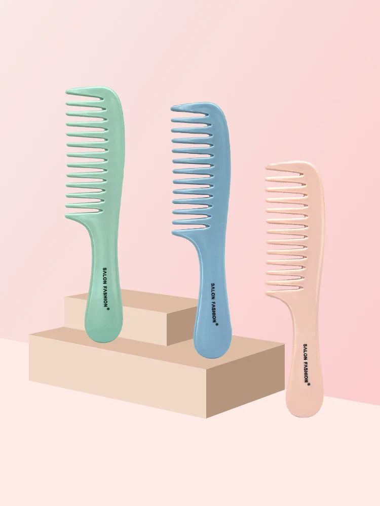 FlexiBrush - Wide Tooth Hair Comb for Gentle Detangling and Styling