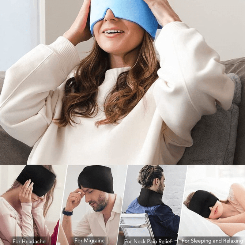 HeadRelief | Heated Migraine Mask for Hot and Cold Therapy Comfort