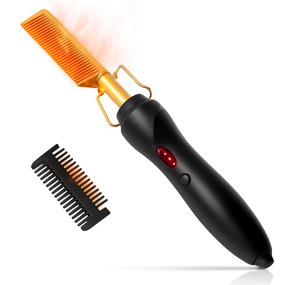 HeatCraft | Beard & Hair Straightening Comb for Men’s Styling