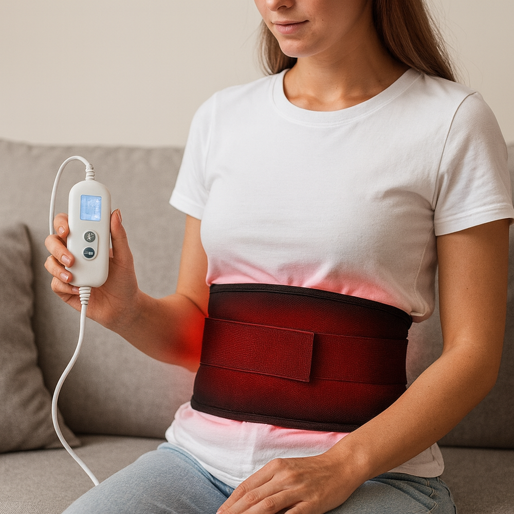 HeatFlex | Adjustable Heated Back Belt Support Wrap for Pain Relief
