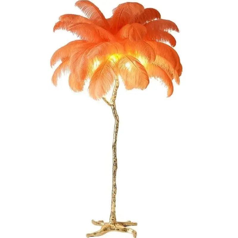 LuxeOstral - Nordic Ostrich Feather Floor Light