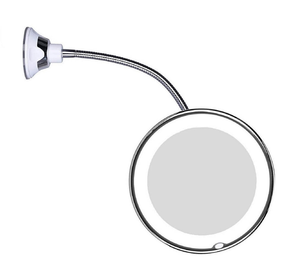 Lunara | Elegant LED Magnifying Makeup Vanity Mirror with Flexible Gooseneck