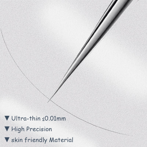 Lunaria | Precision Ultra Slim Stainless Steel Tweezers for Flawless Skin