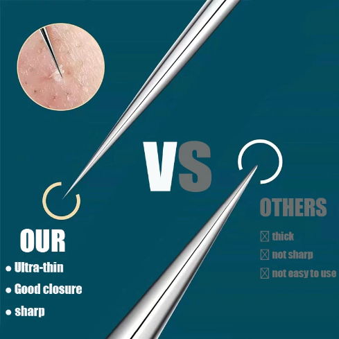 Lunaria | Precision Ultra Slim Stainless Steel Tweezers for Flawless Skin