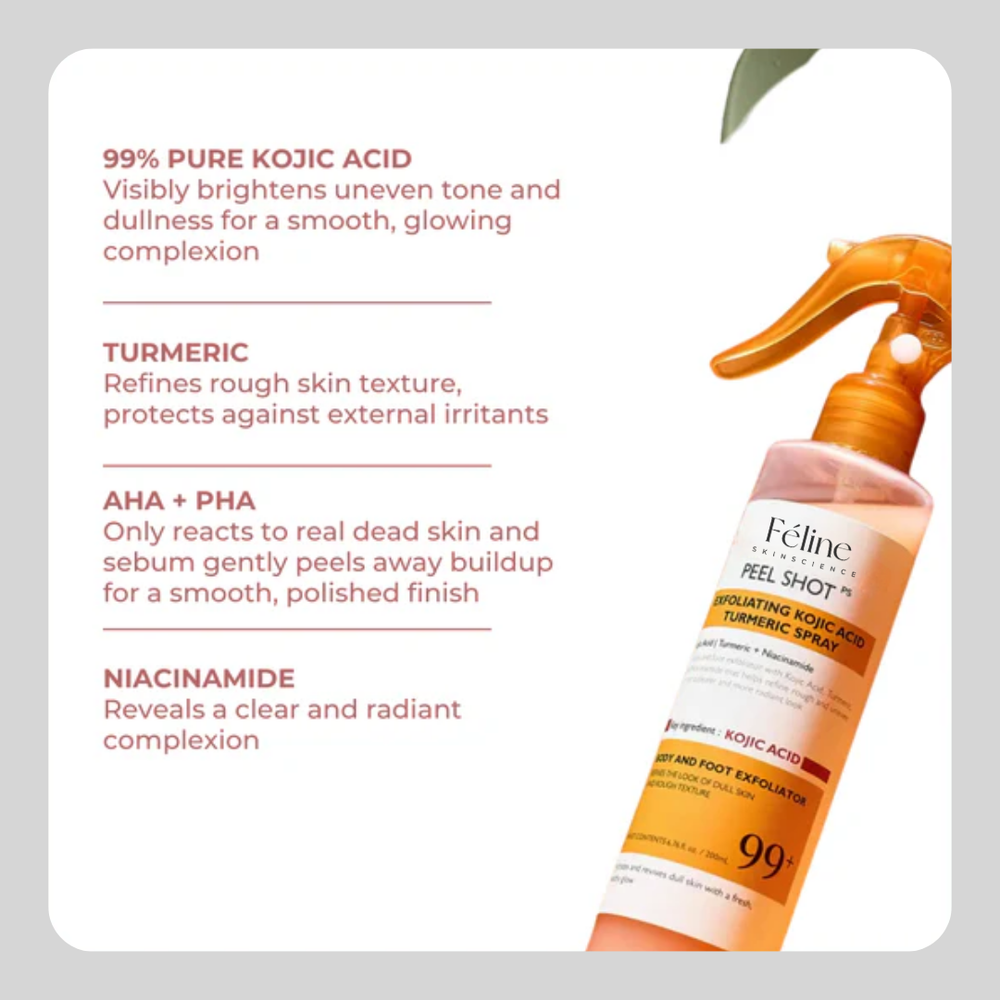 Peel Shot - Kojic + Turmeric Body Peel Spray