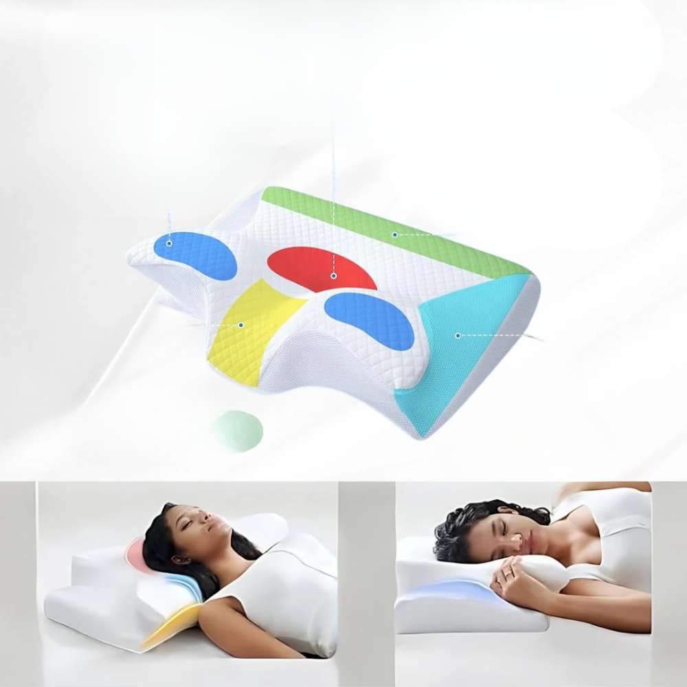 OrthoRest | Ergonomic Orthopedic Pillow for Pain-Free Sleep – Buy 1 Get 1 Free Offer