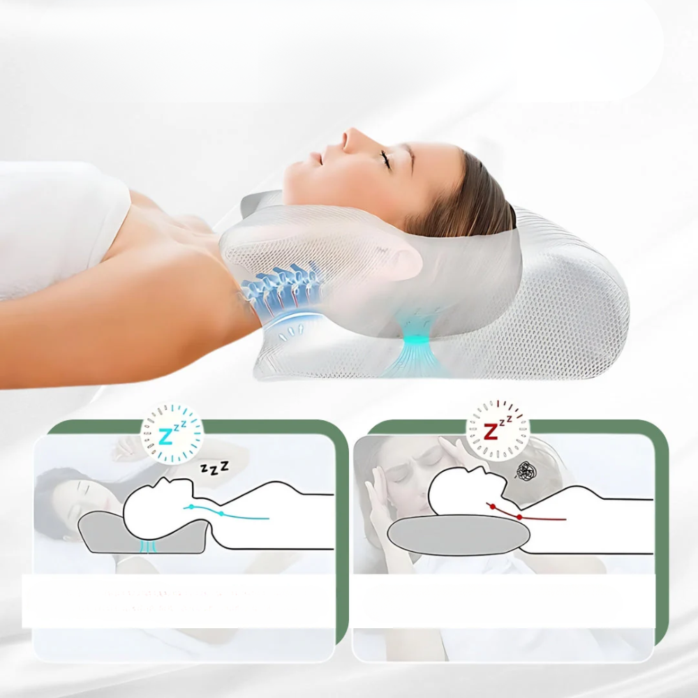 OrthoRest | Ergonomic Orthopedic Pillow for Pain-Free Sleep – Buy 1 Get 1 Free Offer