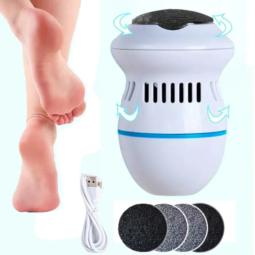 PediGlow | Effective Ergonomic Electric Callus Remover for Smooth Feet