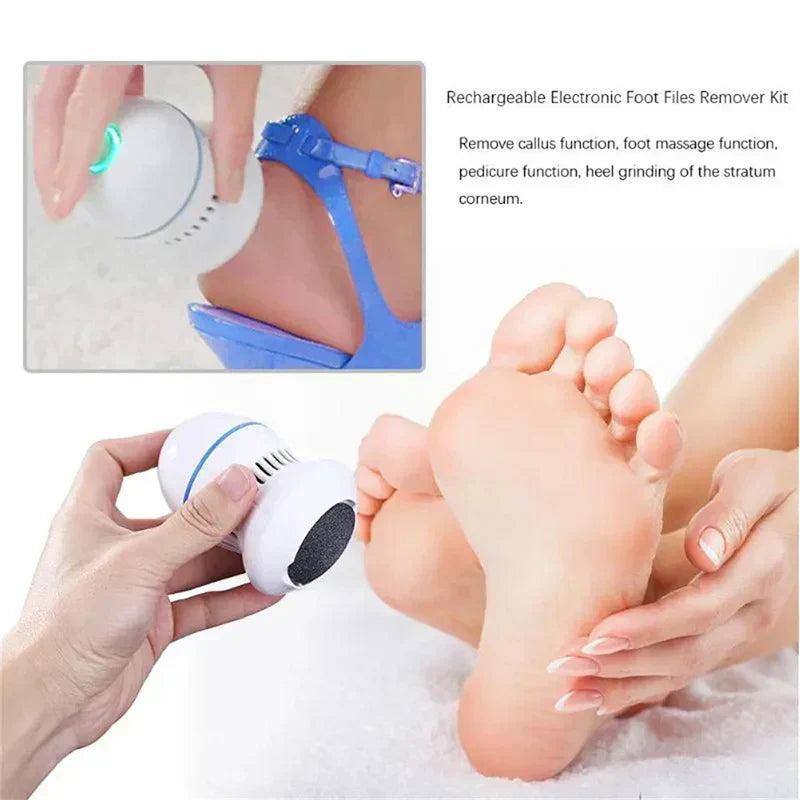 PediGlow | Effective Ergonomic Electric Callus Remover for Smooth Feet