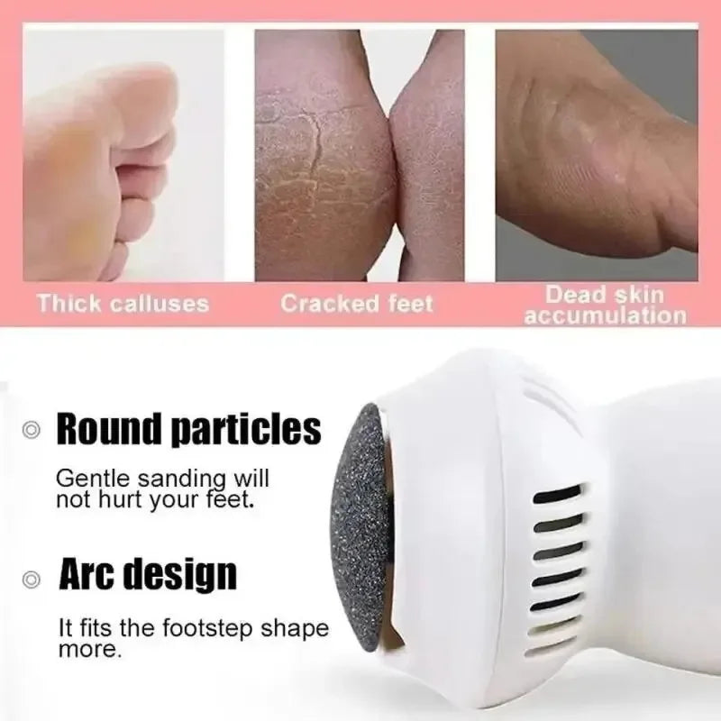 PediGlow | Effective Ergonomic Electric Callus Remover for Smooth Feet