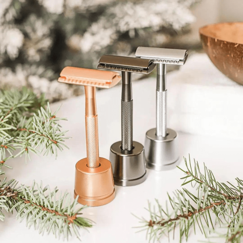 PrecisionBlade | 5-Blade Luxury Razor Set in Rose Gold, Silver & Black