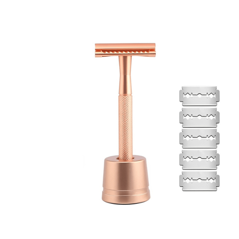 PrecisionBlade | 5-Blade Luxury Razor Set in Rose Gold, Silver & Black