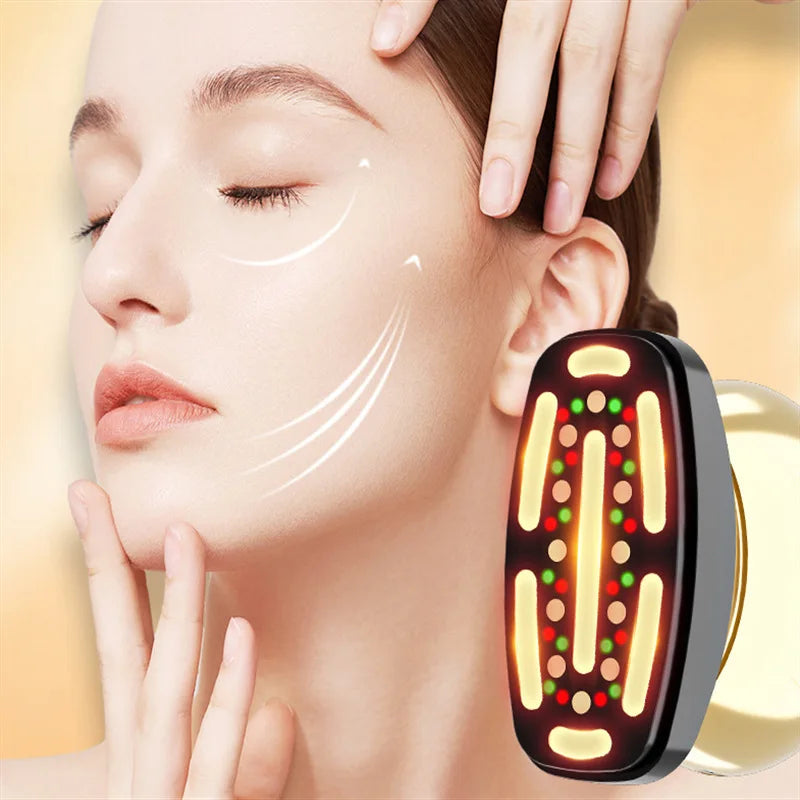 VibeLift - Red Light Therapy Face & Neck Massager for Youthful Contours