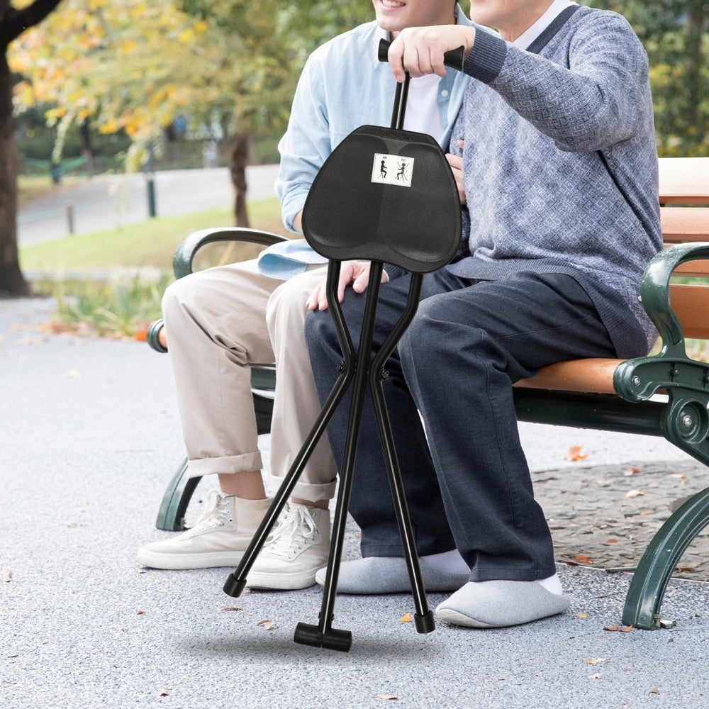 SeatWalk | Folding Walking Stick with Built-In Seat for Comfort and Portability