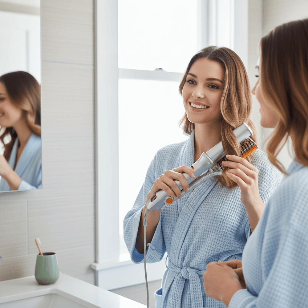 StyleMax | 2-in-1 Rotating Hair Styler for Effortless Volume and Shine