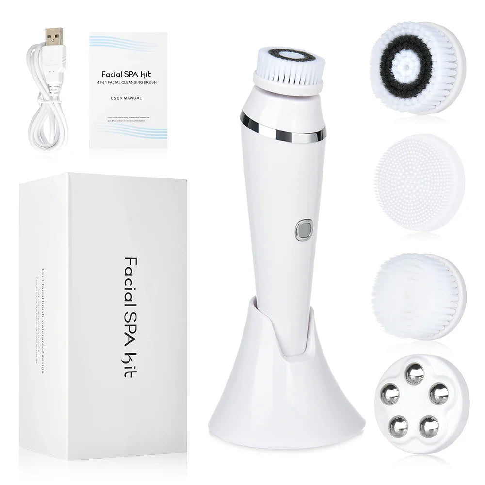 GlowCare - 4-in-1 Facial Cleanser & Massager Kit