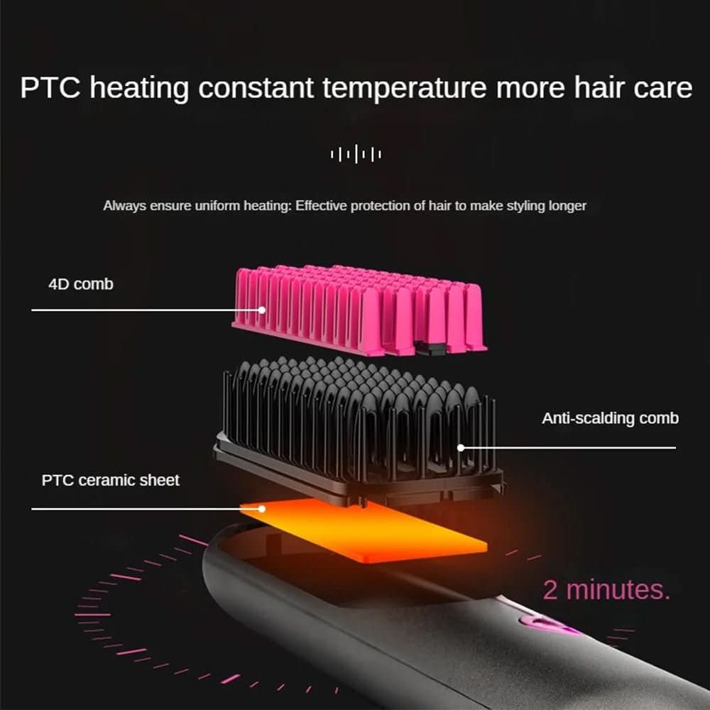 Tima Styler | Portable Hair Styling Comb for Smooth & Quick Touch-Ups