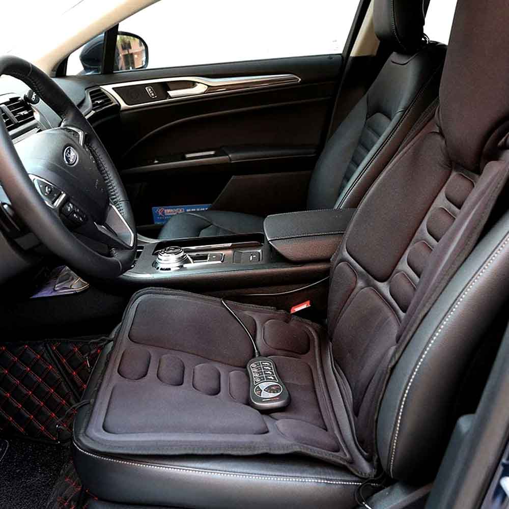 RelaxMate | Heated Massage Cushion Pad for Back & Neck Support at Home or Car