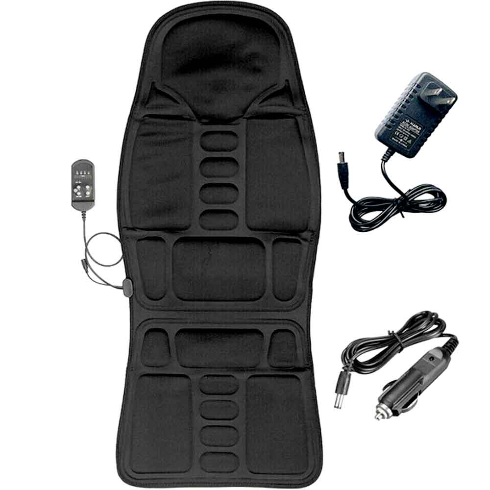 RelaxMate | Heated Massage Cushion Pad for Back & Neck Support at Home or Car