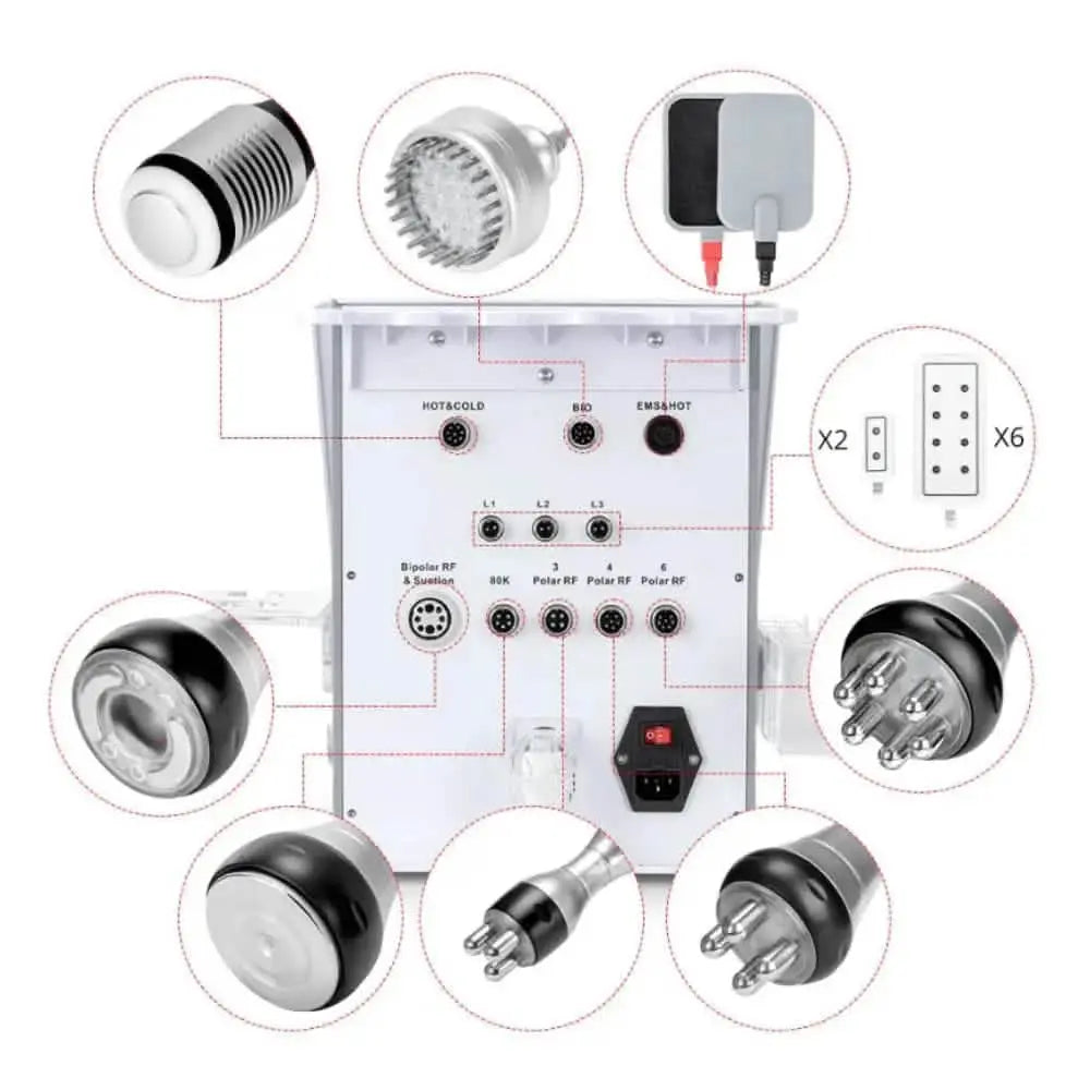 80K 10 in 1 Ultrasonic Cavitation Machine