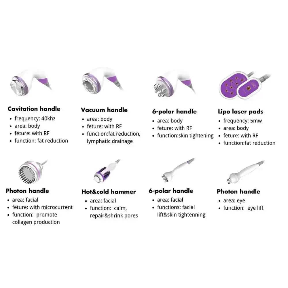 40K Ultrasonic Cavitation Machine Unoisetion 9 In 1