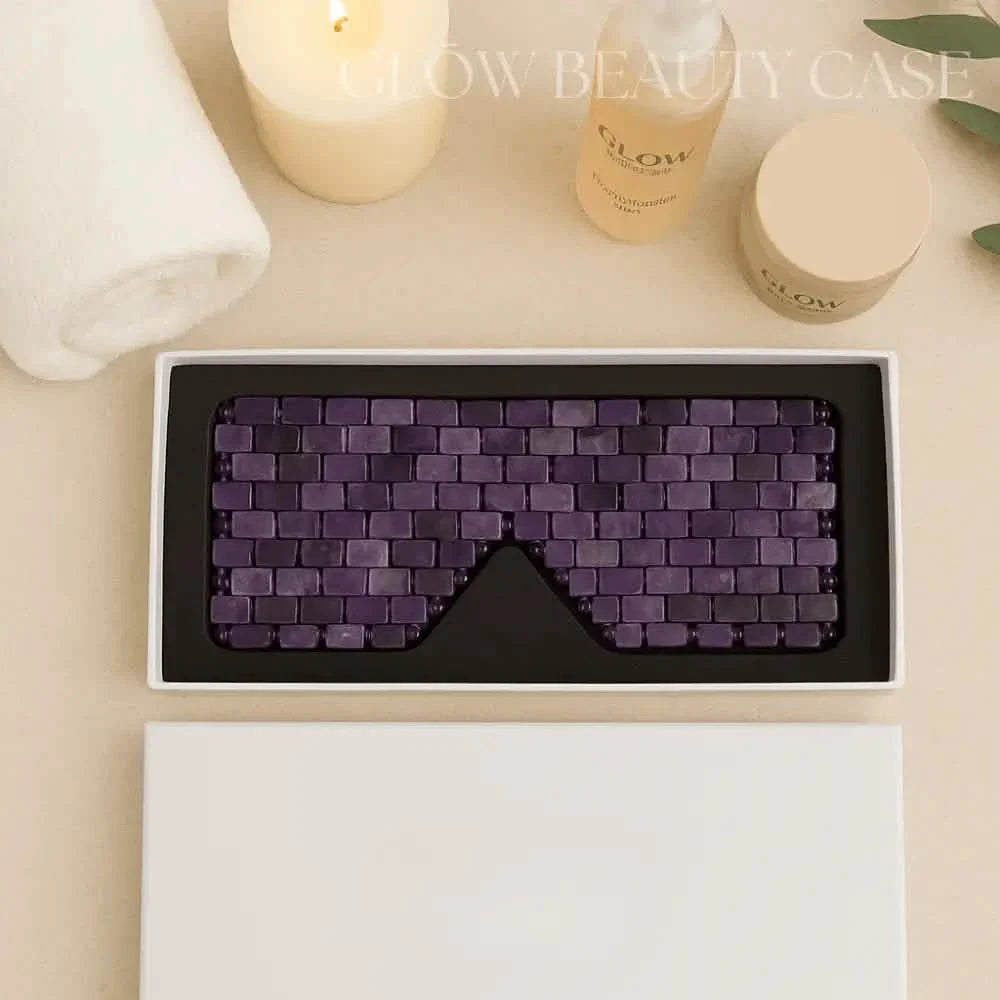Amethyst Crystal Eye Mask