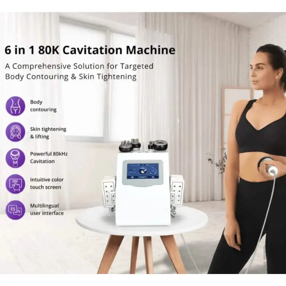 80K 6 in 1 Ultrasonic Cavitation Machine
