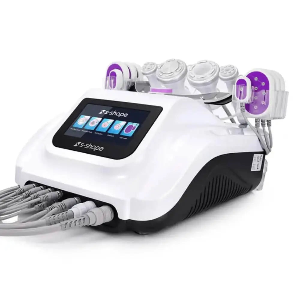 30K 6 In 1 S Shape Cavitation Machine With Lipo Laser 5mw