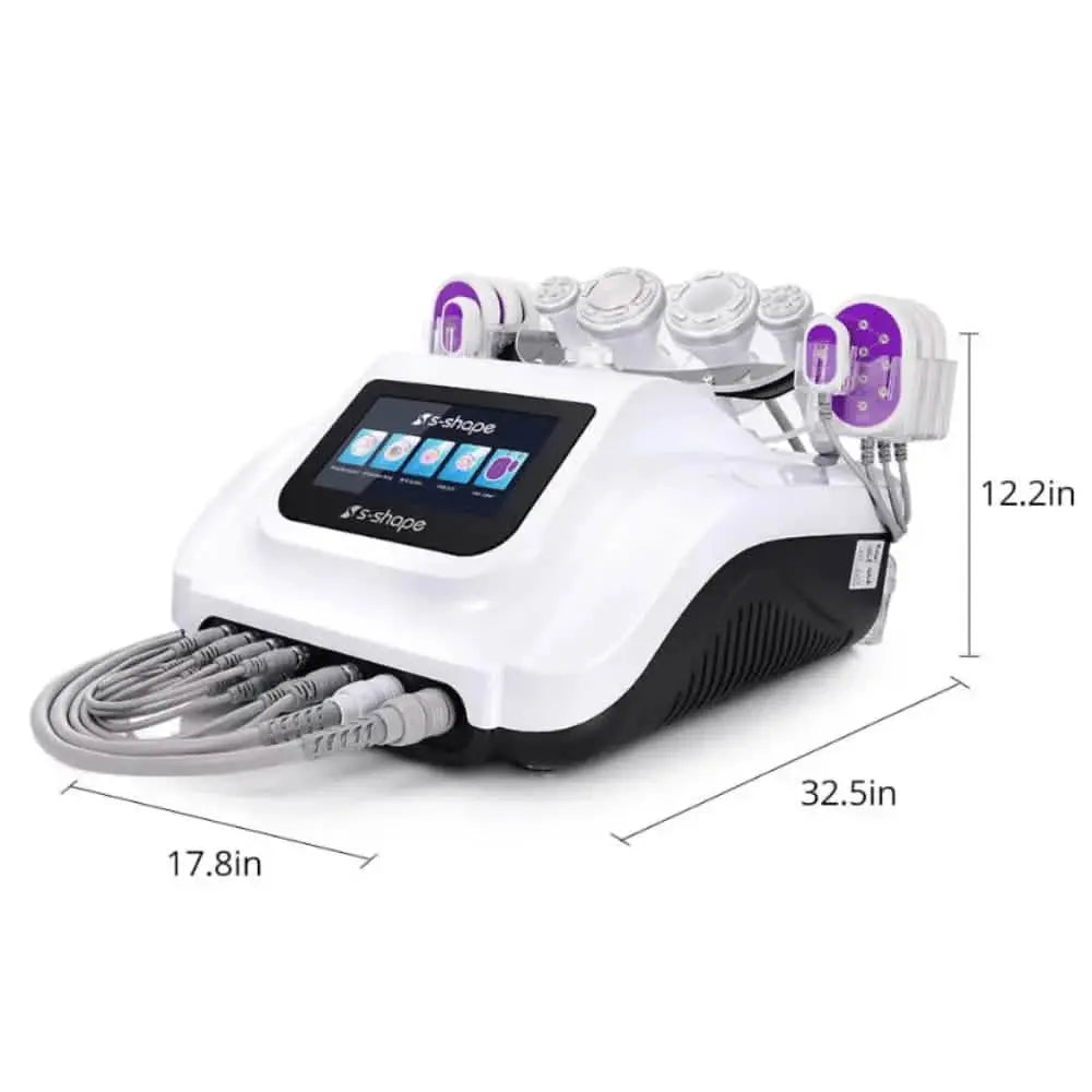 30K 6 In 1 S Shape Cavitation Machine With Lipo Laser 5mw