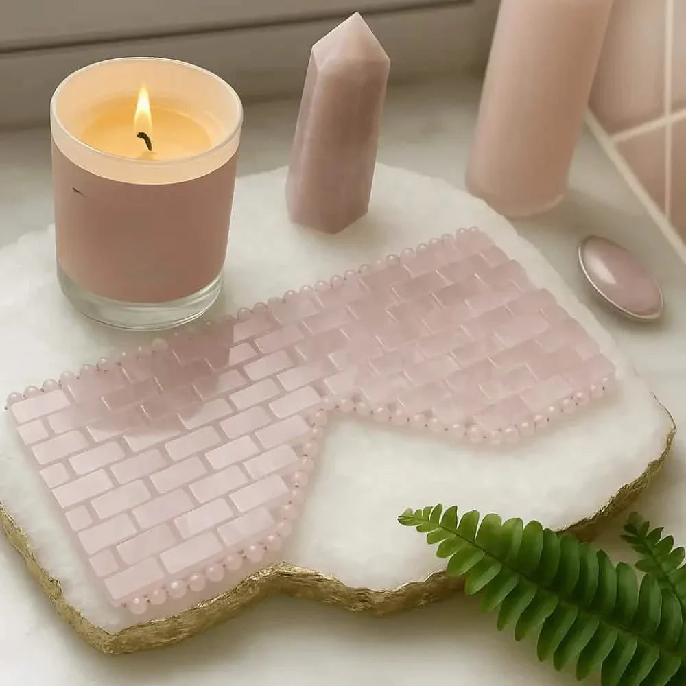 Reviving Rose Pink Quartz Authentic Eye Mask