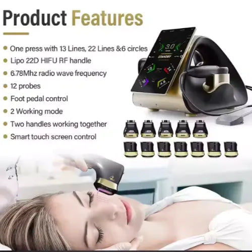 2 in 1 Non-Invasive 12d HIFU Machine 22D MAX