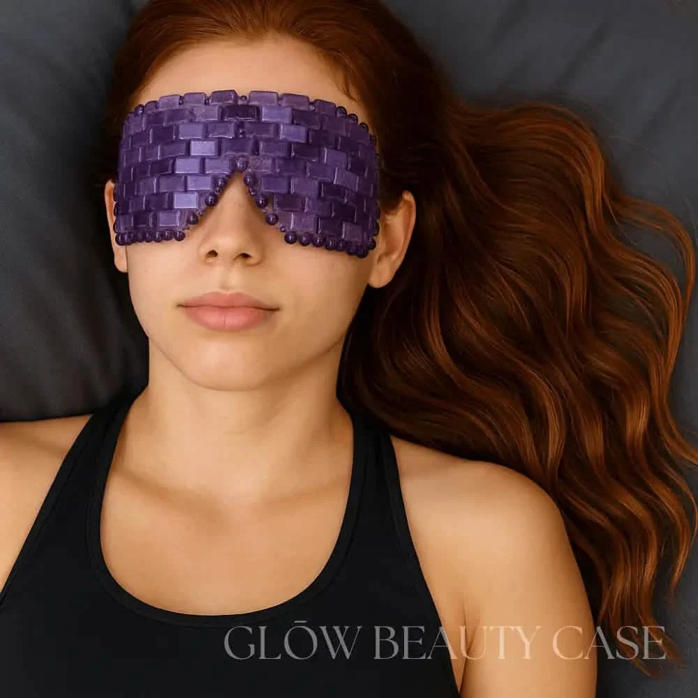 Amethyst Crystal Eye Mask